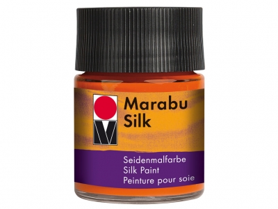 Краска по шёлку Marabu-Silk 50ml 023 красно-оранжевый ― VIP Office HobbyART