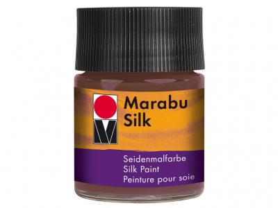 Краска по шёлку Marabu-Silk 50ml 045 темно-коричневый ― VIP Office HobbyART