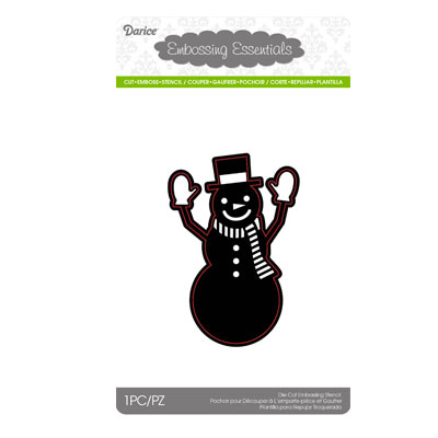 Die cut stencil 2014-35 snowman with hat  ― VIP Office HobbyART