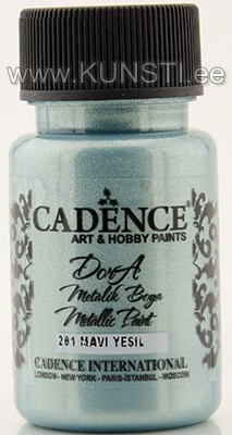 Akrüülvärv Dora metallic Cadence 201 blue green 50 ml ― VIP Office HobbyART