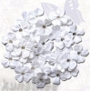Цветы Creative elements handmade paper jewelled petals x40 white