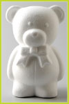 Styropor bear + bow 20 cm. ― VIP Office HobbyART