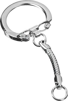 Key Ring 6.5 cm silver ― VIP Office HobbyART