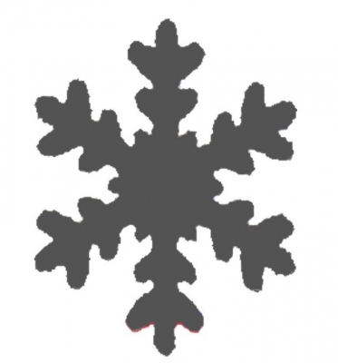 Craft punch 1,5cm snow flake small ― VIP Office HobbyART