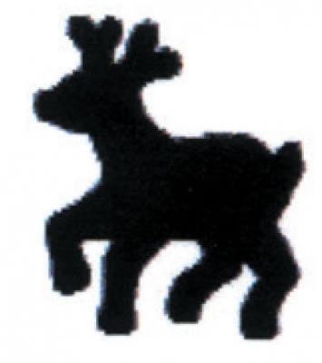 Craft punch 1,5cm reindeer small ― VIP Office HobbyART