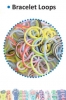Bracelet loops x300 multi + x12 clips