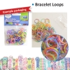 Bracelet loops x300 camo multi + x12 clips