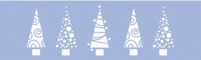 Шаблон Marabu 10x33cm Christmas trees ― VIP Office HobbyART