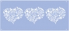 Stencils Marabu 15x33cm Romantic Hearts