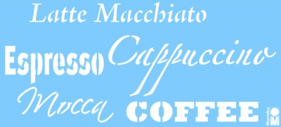 Šabloon Marabu 15x33cm Latte & Co. ― VIP Office HobbyART