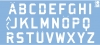 Šabloon Marabu 15x33cm Alphabet