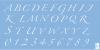 Šabloon Marabu 15x33cm Alphabet&Numbers 1