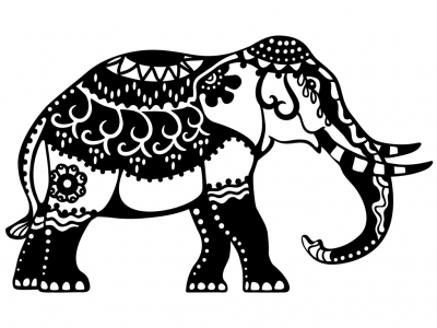 Шаблон Marabu Silhouette A4 Indian Elephant ― VIP Office HobbyART
