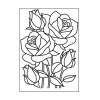 Tekstuurplaat 30008386 10,8x14,6cm mosaic rose