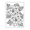 Embossing template 30008387 10,8x14,6cm mosaic poinsettia