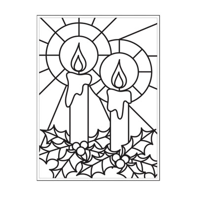 Embossing template 30008388 10,8x14,6cm mosaic candle ― VIP Office HobbyART