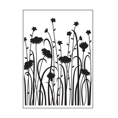 Embossing template 30008391 10,8x14,6cm dainty wildflowers ― VIP Office HobbyART