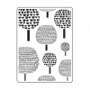 Embossing template 30023111 10,8x14,6cm dot trees