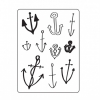 Embossing template 30023112 10,8x14,6cm anchors