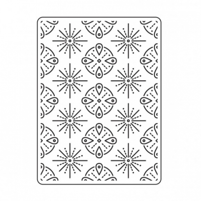 Embossing template 30023114 10,8x14,6cm tribal ― VIP Office HobbyART