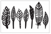 Embossing template 30032538 10,8x14,6cm feathers