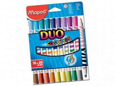 Set of fibre pens Maped ColorPeps Duo 10=20 colors ― VIP Office HobbyART