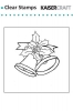 Kaiser craft CS-943 clear stamp 6x8cm bells