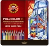 Set of artist colored pencils "Polycolor" 24pcs Kon-i-Noor