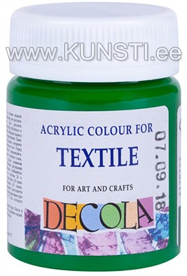 722 Textile Colour DECOLA 50ml Medium Green ― VIP Office HobbyART