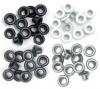 Eyelets assortment 60tk aluminium grey