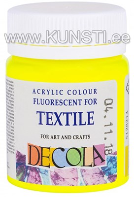214 Textile Colour DECOLA 50ml Yellow fluo ― VIP Office HobbyART