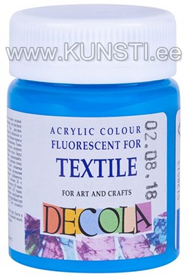 513 Textile Colour DECOLA 50ml Light blue fluo ― VIP Office HobbyART