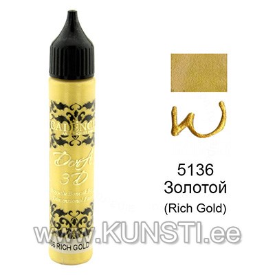 Универсальный контур Dora 3d metallic Cadence 25мл 5136 R. GOLD ― VIP Office HobbyART