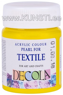 211 Textile Colour DECOLA 50ml Yellow Pearl ― VIP Office HobbyART