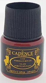 Краска по стеклу Glass & ceramic paint opaque 554 oxide red 45 ml ― VIP Office HobbyART