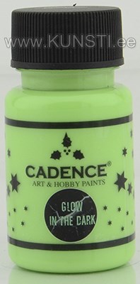 Акриловая люминесцентная краска Cadence Glow in the dark 581 dark green 50 ml  ― VIP Office HobbyART