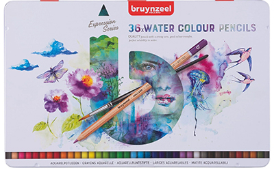 Карандаши акварельные Bruynzeel Aquarel 60313036 36 цветов в жестяной коробке ― VIP Office HobbyART