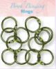 Bookbinders-rings 20mm, 12pc Antique copper