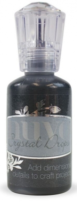 Pärlkontuur Tonic Studios Nuvo crystal drops 30ml ebony black ― VIP Office HobbyART