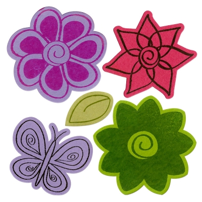 Sizzix Framelits die set with stamps 5pk flowers ― VIP Office HobbyART