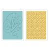 Sizzix BW textured impressions embossing folders 2pk merci