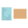 Sizzix textured impressions embossing folders 2pk butterfly