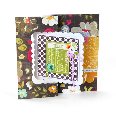 Sizzix movers & shapers L die card scallop square flip-its ― VIP Office HobbyART