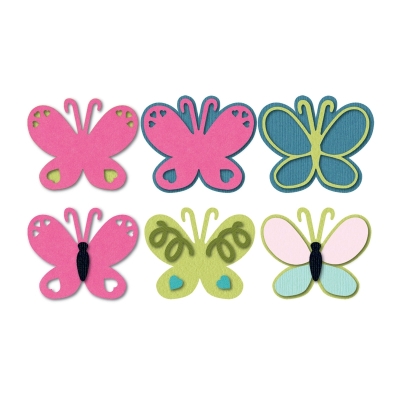 Sizzix framelits die set 8pk butterfly triplits ― VIP Office HobbyART