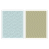 Sizzix textured impres. embossing folders 2pk hexagons