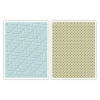 Sizzix textured impres. embossing folders 2pk houndstooth