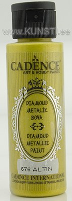 Diamond metallic paint 676 gold 70 ml ― VIP Office HobbyART