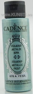 Diamond metallic paint 678 light green 70 ml ― VIP Office HobbyART