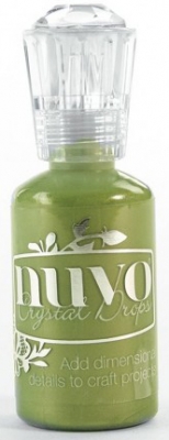 Pärlkontuur Tonic Studios Nuvo crystal drops 30ml bottle green ― VIP Office HobbyART