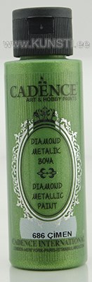 Акриловая краска Diamond metallic paint Cadence 686 grass 70 ml ― VIP Office HobbyART